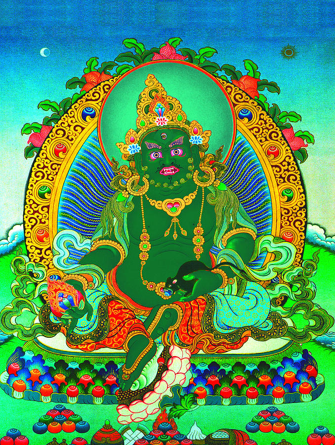 Дзамбала – будда денежного достатка Green-jambhala-1
